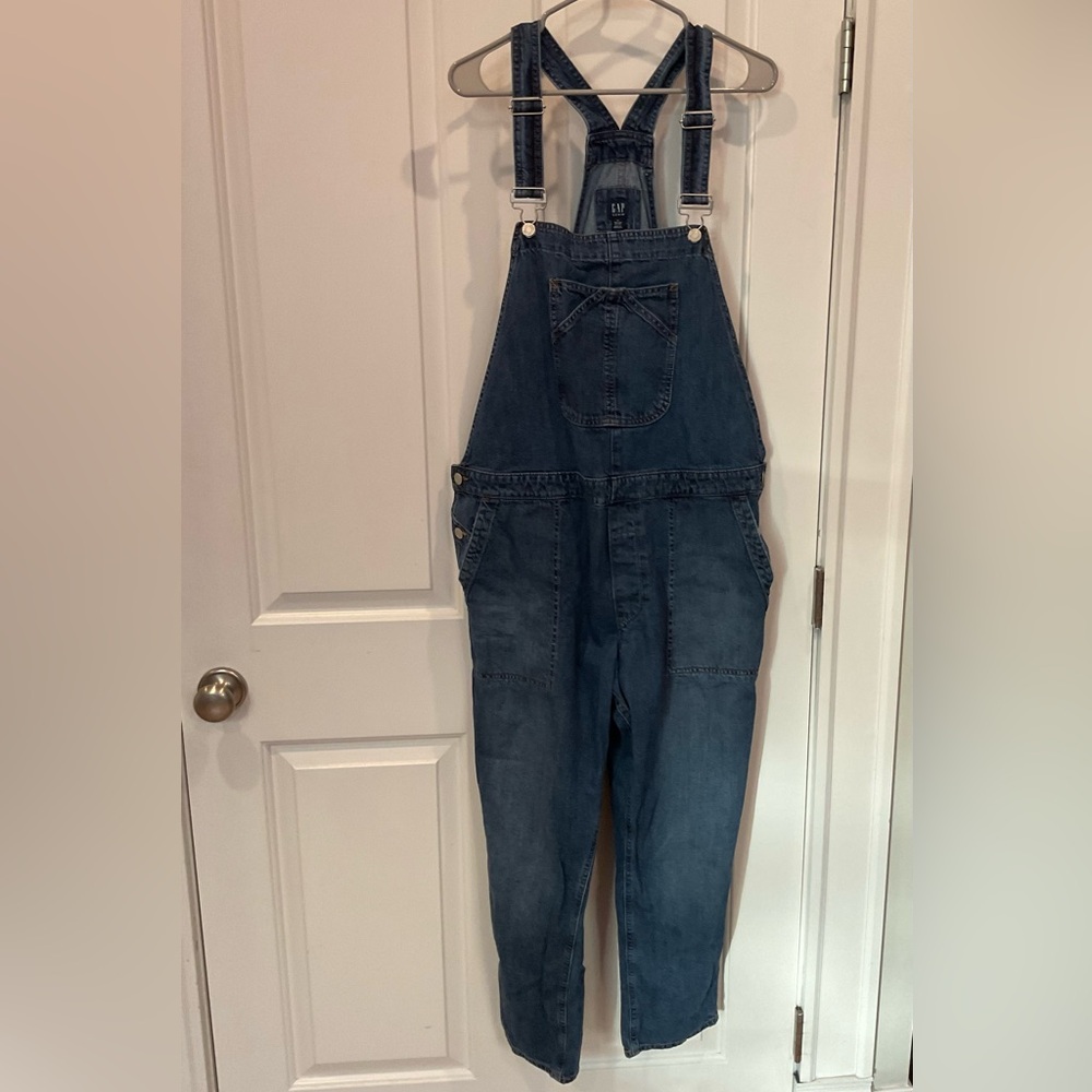 GAP Women’s Dark Blue Denim Overalls